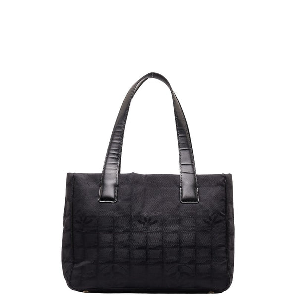 シャネル ニュートラベルラインPM トートバッグ ハンドバッグ ブラック ナイロン レザー レディース CHANEL 【中古】