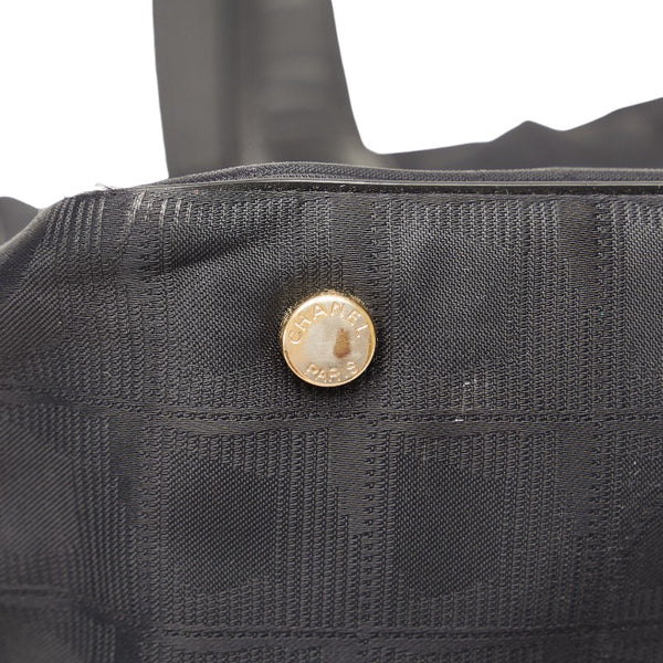 シャネル ニュートラベルラインPM トートバッグ ハンドバッグ ブラック ナイロン レザー レディース CHANEL 【中古】