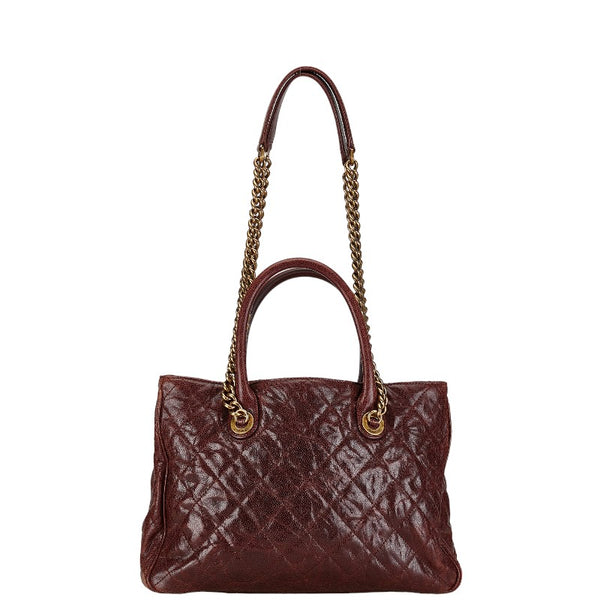 シャネル マトラッセ ココマーク ゴールド金具 ハンドバッグ ショルダーバッグ 2WAY ボルドー ワインレッド キャビアスキン レディース CHANEL 【中古】