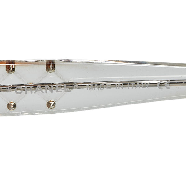 シャネル マトラッセ ココマーク サングラス クリア プラスチック レディース CHANEL 【中古】