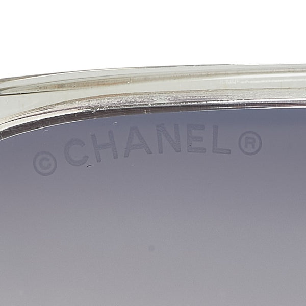 シャネル マトラッセ ココマーク サングラス クリア プラスチック レディース CHANEL 【中古】