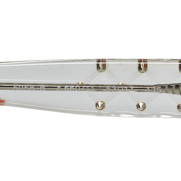 シャネル マトラッセ ココマーク サングラス クリア プラスチック レディース CHANEL 【中古】