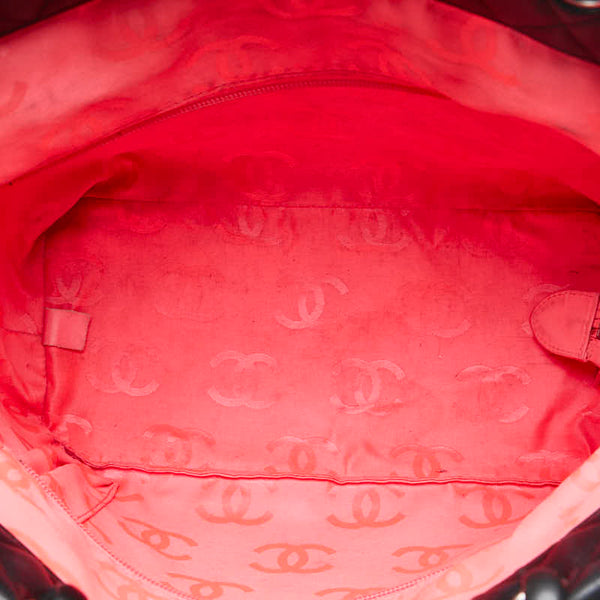 シャネル マトラッセ カンボンライン デカココマーク トートバッグ ショルダーバッグ ブラック ラムスキン レディース CHANEL 【中古】