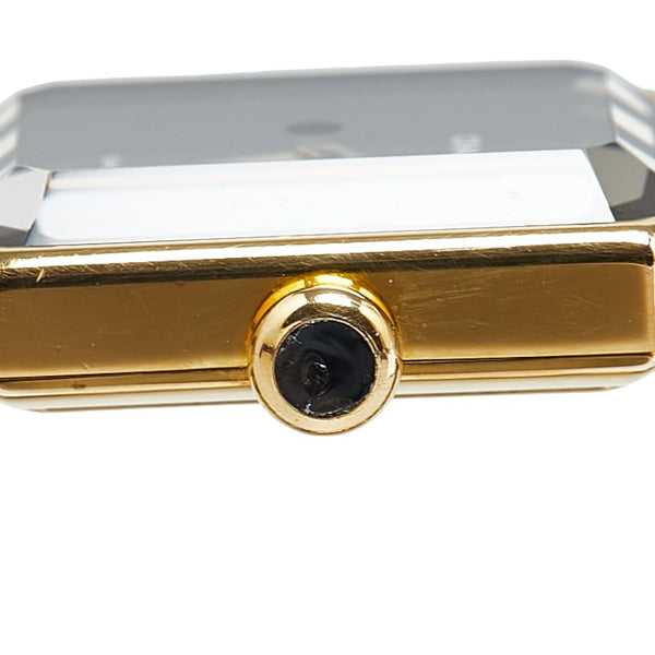 シャネル プルミエール 腕時計 H0001 クオーツ ブラック文字盤 ステンレススチール レザー レディース CHANEL 【中古】