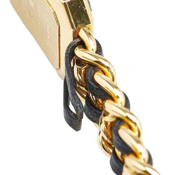 シャネル プルミエール 腕時計 H0001 クオーツ ブラック文字盤 ステンレススチール レザー レディース CHANEL 【中古】