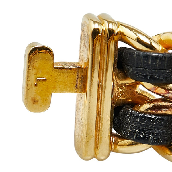 シャネル プルミエール 腕時計 H0001 クオーツ ブラック文字盤 ステンレススチール レザー レディース CHANEL 【中古】