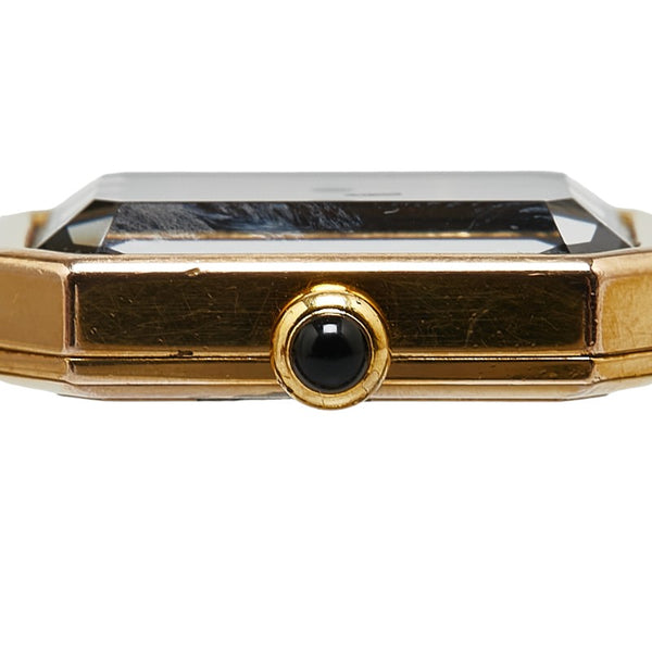 シャネル プルミエール 腕時計 H0001 クオーツ ブラック文字盤 メッキ レディース CHANEL 【中古】