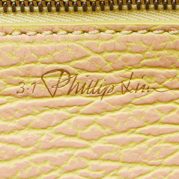 3.1フィリップリム パシュリ ミディアム サッチェル ハンドバッグ ショルダーバッグ 2WAY イエロー ピンク レザー レディース 3.1 Phillip Lim 【中古】