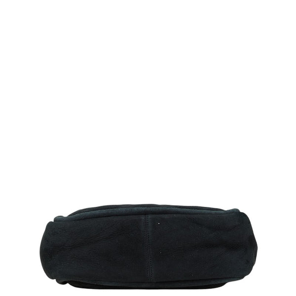 シャネル マトラッセ 2.55 ハンドバッグ ショルダーバッグ ブラック スウェット レディース CHANEL 【中古】