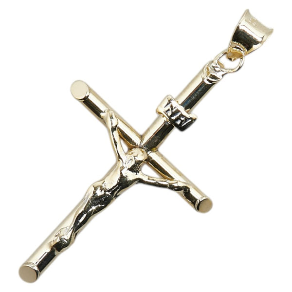 K10YG イエローゴールド クロス 十字架 キリスト モチーフ ペンダントトップ レディース 【中古】