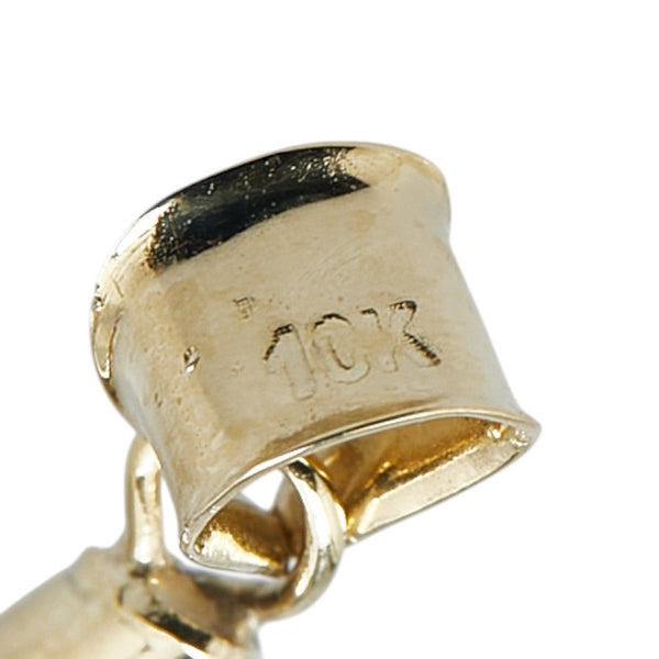 K10YG イエローゴールド クロス 十字架 キリスト モチーフ ペンダントトップ レディース 【中古】