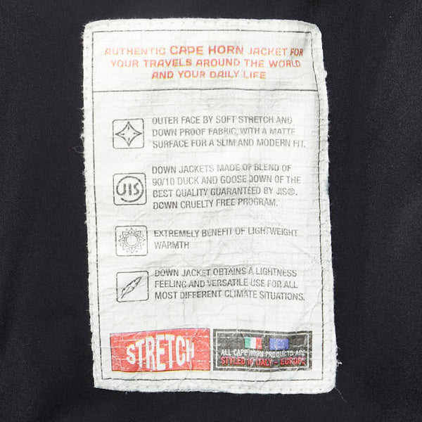 CAPE HORN ダウンコート ダウンジャケット サイズ:44 ブラック ナイロン ポリウレタン ダウン90%/フェザー10% レディース 【中古】