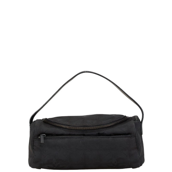 シャネル ニュートラベルライン バニティバッグ ブラック ナイロン レザー レディース CHANEL 【中古】