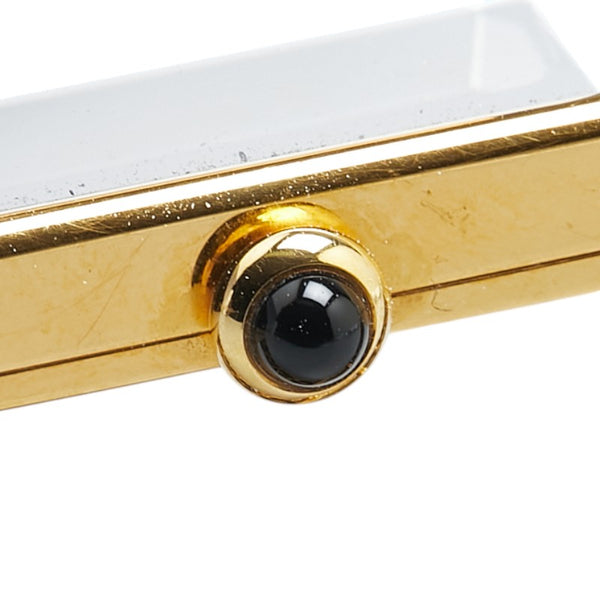 シャネル プルミエール 腕時計 サイズ:M H0001 クオーツ ブラック文字盤 メッキ レザー レディース CHANEL 【中古】