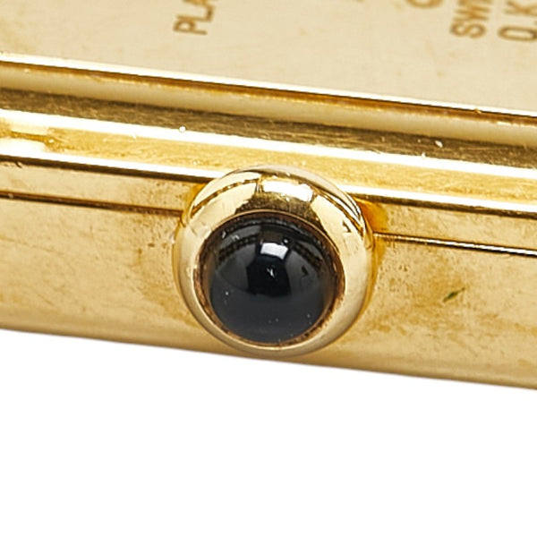 シャネル プルミエール 腕時計 サイズ:M H0001 クオーツ ブラック文字盤 メッキ レザー レディース CHANEL 【中古】