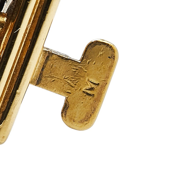 シャネル プルミエール 腕時計 サイズ:M H0001 クオーツ ブラック文字盤 メッキ レザー レディース CHANEL 【中古】