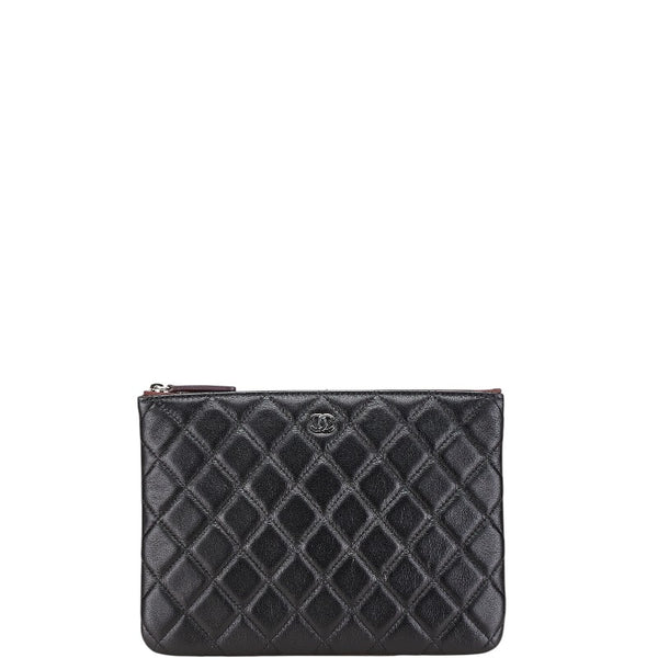 シャネル マトラッセ ココマーク クラッチバッグ セカンドバッグ ブラック キャビアスキン レディース CHANEL 【中古】
