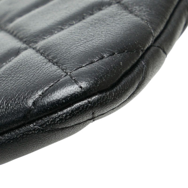 シャネル マトラッセ ココマーク クラッチバッグ セカンドバッグ ブラック キャビアスキン レディース CHANEL 【中古】