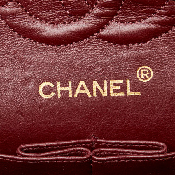 シャネル マトラッセ ココマーク Wフラップ チェーン ショルダーバッグ ハンドバッグ ブラック ゴールド ラムスキン レディース CHANEL 【中古】