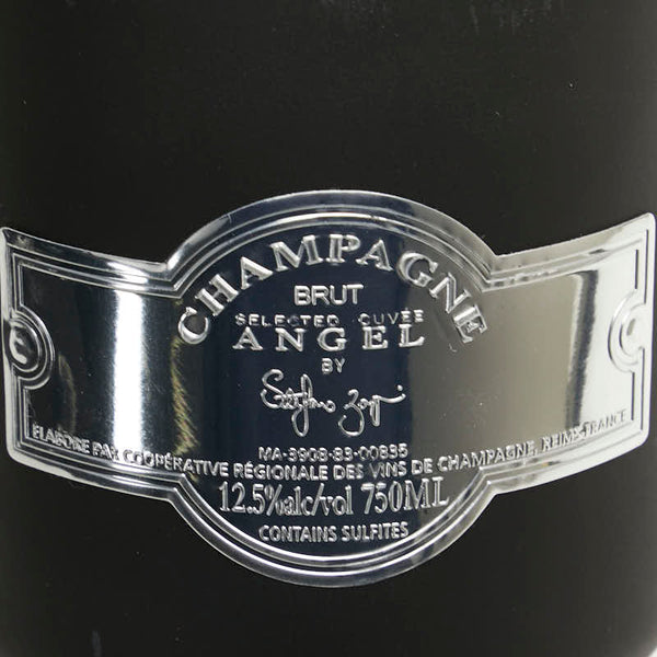ANGEL エンジェル シャンパーニュ NV ブリュット ブラック 750ml シャンパン 未開封 ブラック ガラス レディース 【中古】