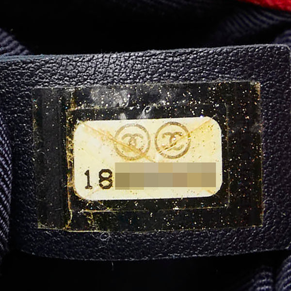 シャネル ボーイシャネル ココマーク 斜め掛け チェーン ショルダーバッグ レッド ラムスキン レディース CHANEL 【中古】