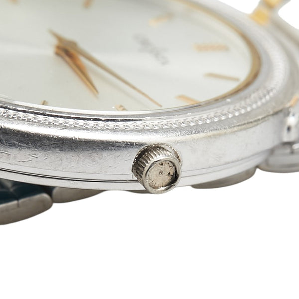 CRESTA 腕時計 クオーツ シルバー文字盤 K18 ゴールド レディース 【中古】