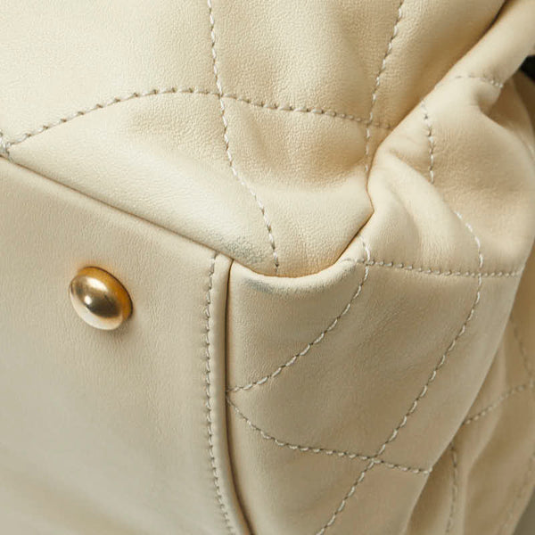 シャネル マトラッセ ココマーク インザミックス ハンドバッグ ショルダーバッグ 2WAY A67031 ベージュ ブラック ラムスキン レディース CHANEL 【中古】