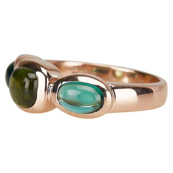 K10PG ピンクゴールド トルマリン エジェリ EGERIE Paris リング 指輪 レディース 8号 【中古】