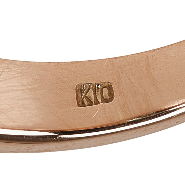 K10PG ピンクゴールド トルマリン エジェリ EGERIE Paris リング 指輪 レディース 8号 【中古】