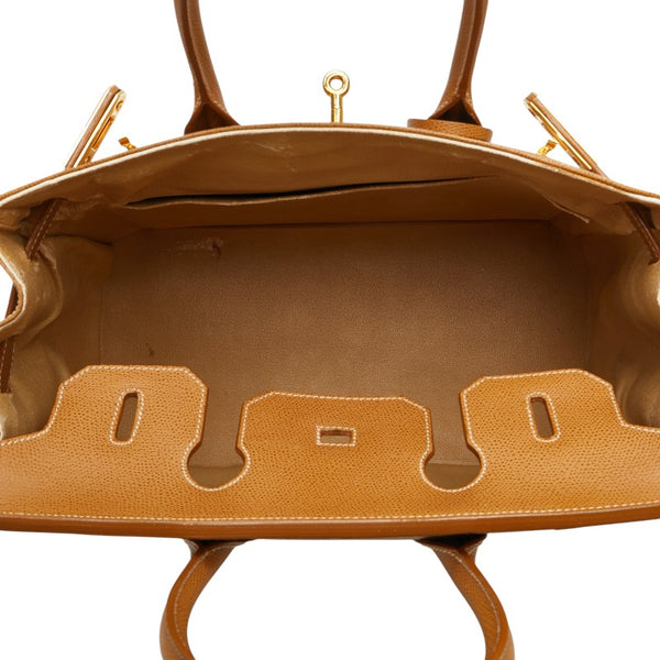 GIANFRANCO TOSCANI ジャンフランコ トスカーニ ハンドバッグ キャメル ブラウン レザー レディース 【中古】