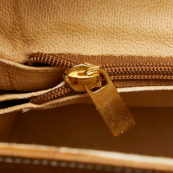 GIANFRANCO TOSCANI ジャンフランコ トスカーニ ハンドバッグ キャメル ブラウン レザー レディース 【中古】