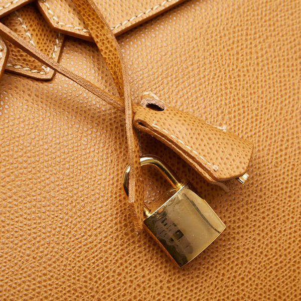 GIANFRANCO TOSCANI ジャンフランコ トスカーニ ハンドバッグ キャメル ブラウン レザー レディース 【中古】