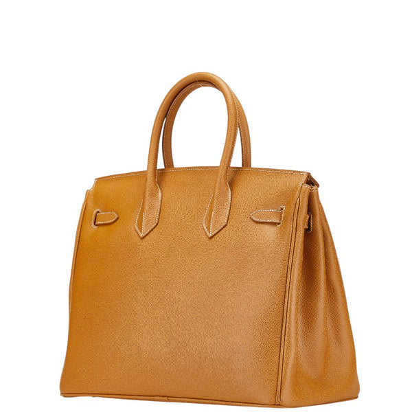 GIANFRANCO TOSCANI ジャンフランコ トスカーニ ハンドバッグ キャメル ブラウン レザー レディース 【中古】