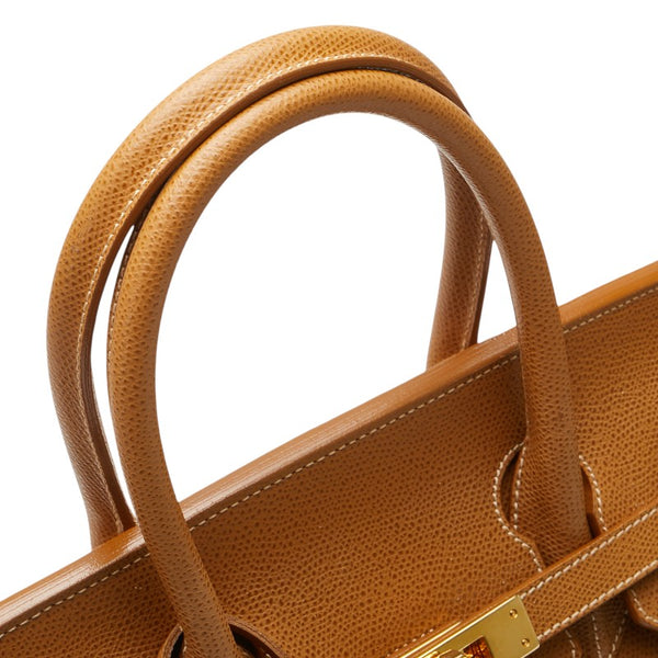 GIANFRANCO TOSCANI ジャンフランコ トスカーニ ハンドバッグ キャメル ブラウン レザー レディース 【中古】