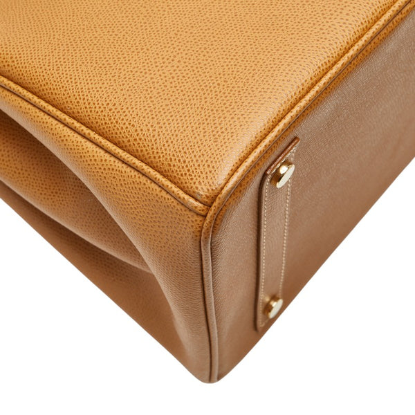 GIANFRANCO TOSCANI ジャンフランコ トスカーニ ハンドバッグ キャメル ブラウン レザー レディース 【中古】