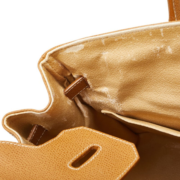 GIANFRANCO TOSCANI ジャンフランコ トスカーニ ハンドバッグ キャメル ブラウン レザー レディース 【中古】