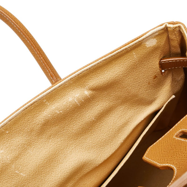 GIANFRANCO TOSCANI ジャンフランコ トスカーニ ハンドバッグ キャメル ブラウン レザー レディース 【中古】