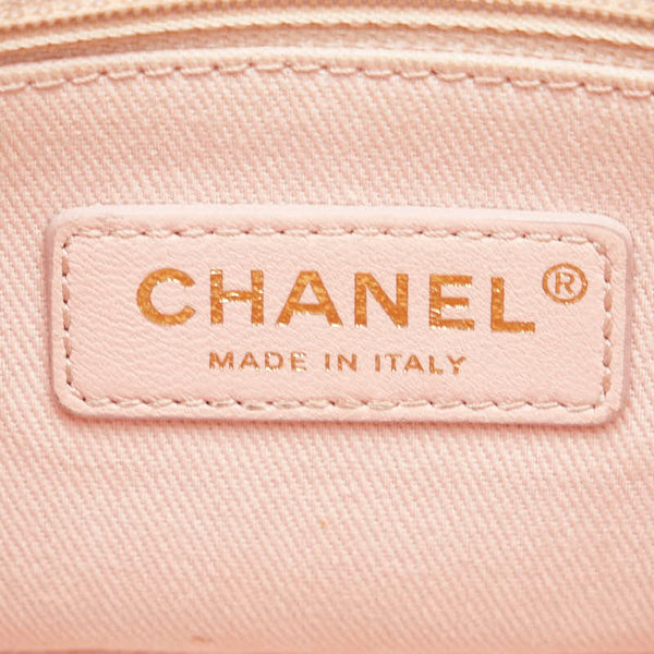 シャネル ハーフココ  チェーン トップハンドルバッグ ショルダーバッグ 2WAY オレンジ ベージュ マルチカラー キャビアスキン レディース CHANEL 【中古】