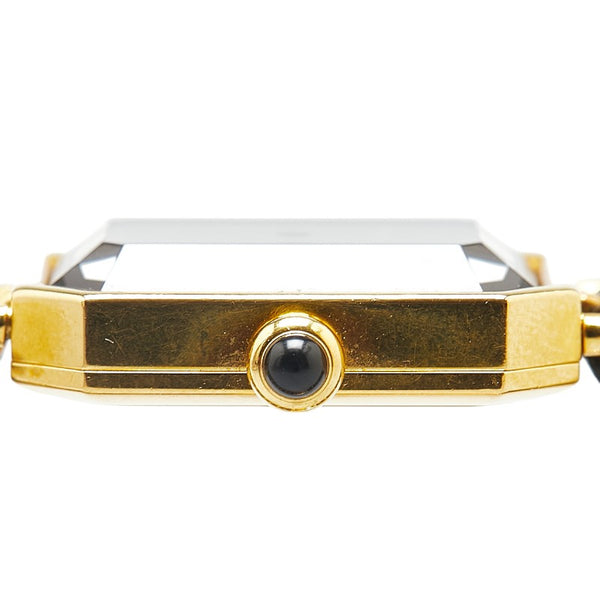 シャネル プルミエール 腕時計 サイズ:M H0001 クオーツ ブラック文字盤 メッキ レザー レディース CHANEL 【中古】