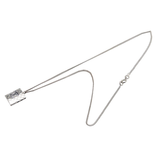 シャネル マトラッセ ココマーク カンボン ペンダントネックレス シルバー メタル レディース CHANEL 【中古】