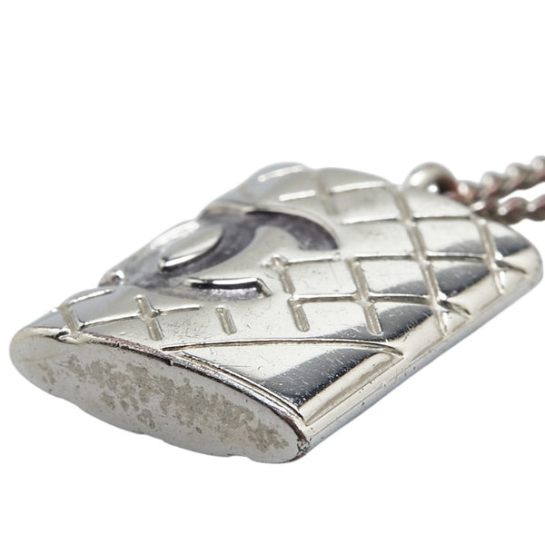シャネル マトラッセ ココマーク カンボン ペンダントネックレス シルバー メタル レディース CHANEL 【中古】