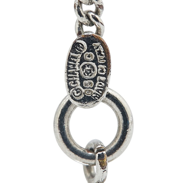 シャネル マトラッセ ココマーク カンボン ペンダントネックレス シルバー メタル レディース CHANEL 【中古】