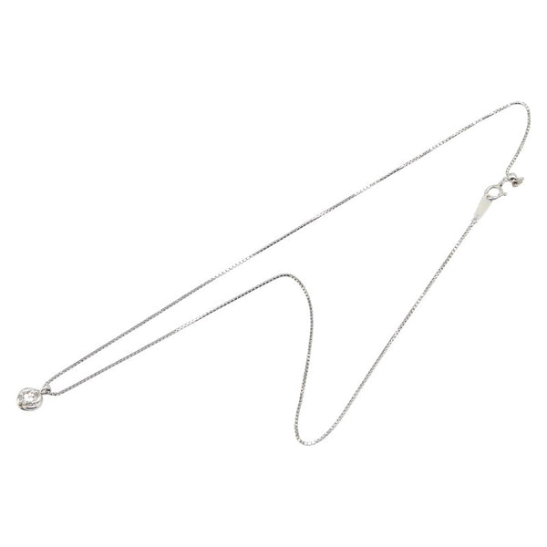 1Pダイヤ ネックレス Pt850 プラチナ レディース 【中古】