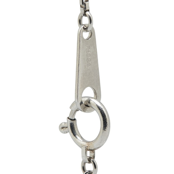 1Pダイヤ ネックレス Pt850 プラチナ レディース 【中古】