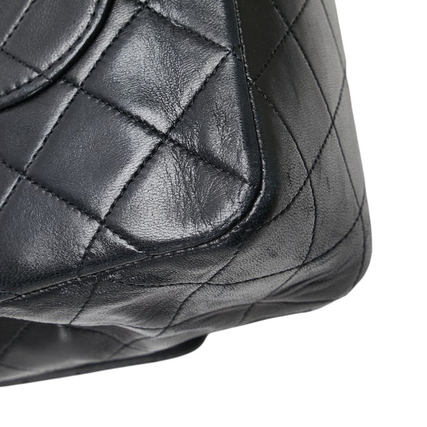 シャネル マトラッセ ココマーク Wフラップ チェーン ショルダーバッグ ハンドバッグ ブラック ゴールド ラムスキン レディース CHANEL 【中古】