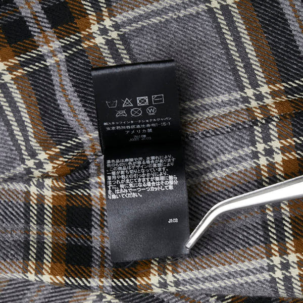 AMIRI アミリ ×Wes Lang Blood フランネルチェック サイズ:L グレー マルチカラー コットン メンズ 【中古】