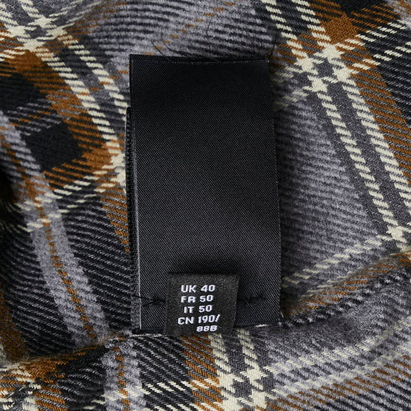 AMIRI アミリ ×Wes Lang Blood フランネルチェック サイズ:L グレー マルチカラー コットン メンズ 【中古】