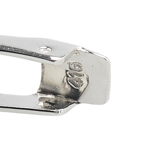 K10WG ホワイトゴールド キュービックジルコニア PNJ フーニュアン ジュエリー バングル レディース 【中古】