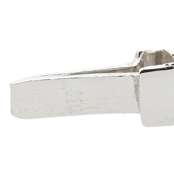 K10WG ホワイトゴールド キュービックジルコニア PNJ フーニュアン ジュエリー バングル レディース 【中古】