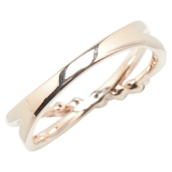 K10PG ピンクゴールド ダイヤ0.12ct リング 指輪 レディース 11号 【中古】